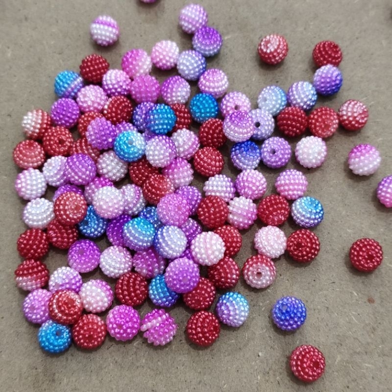 35pcs - 60pcs mutiara berry gradasi