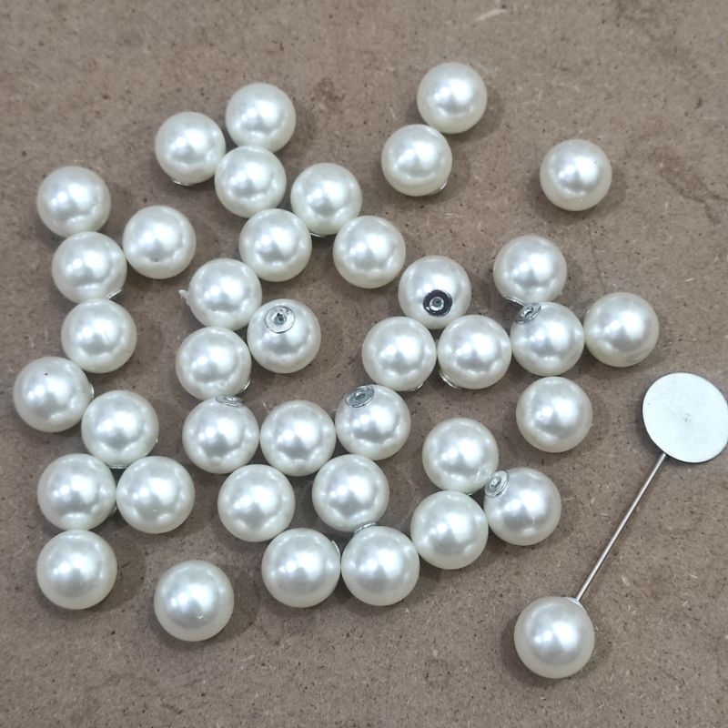 1pcs tutup tuspin mutiara uk 10 dan 12