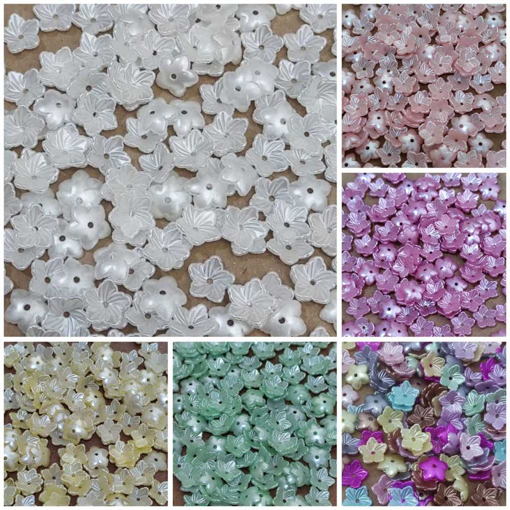 135pcs kelopak bunga lancip mutiara mini