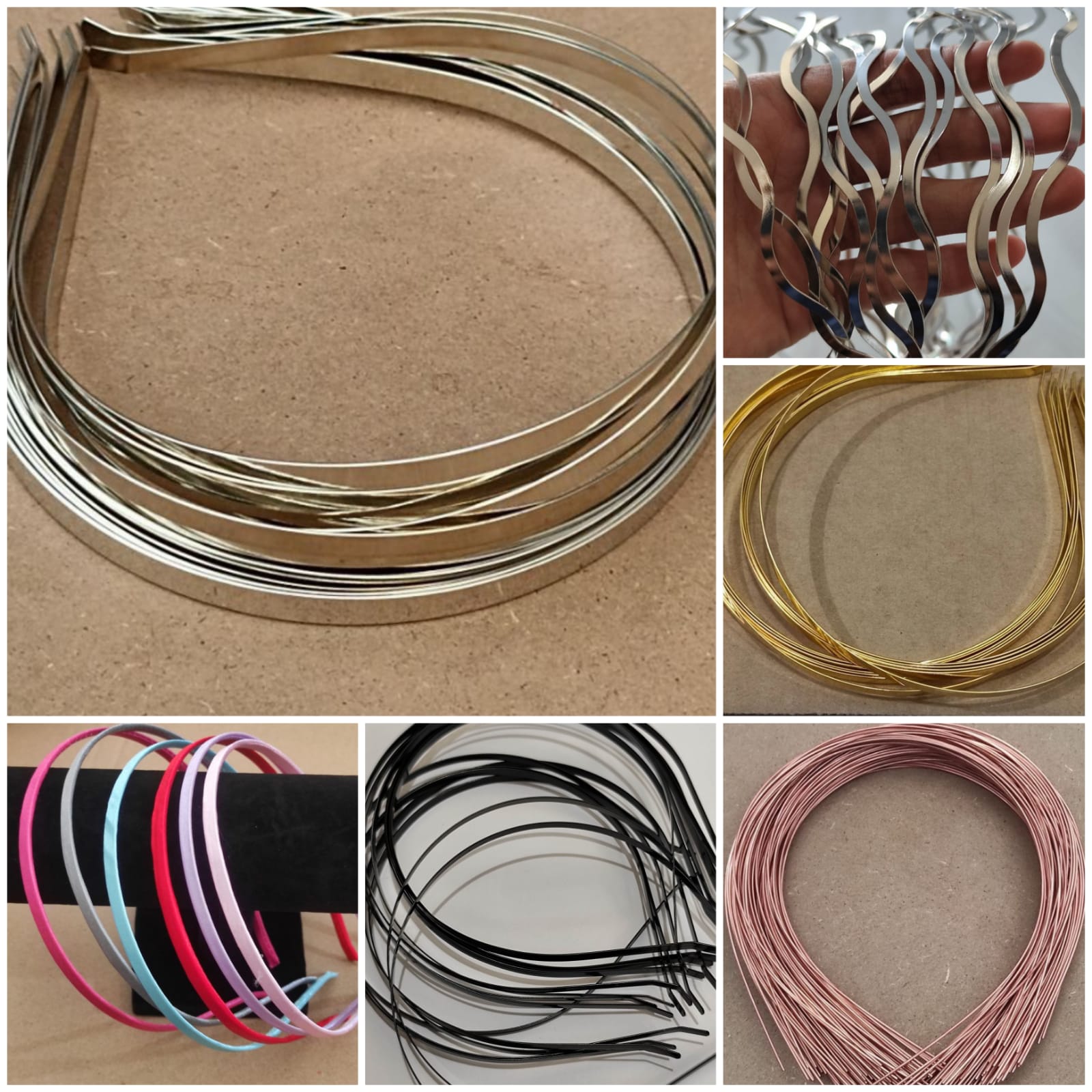 6pcs bando besi bahan aksesoris