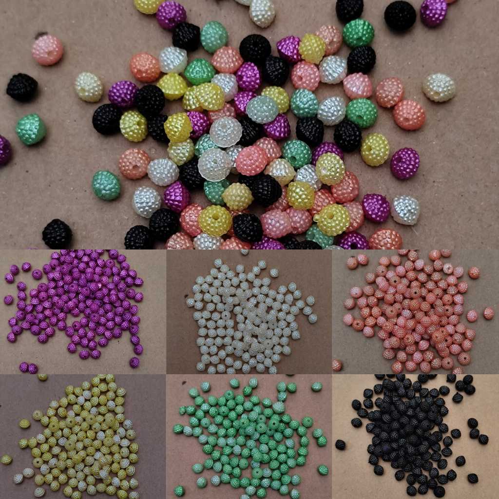 140pcs mutiara berry uk 8mm bahan kerajinan