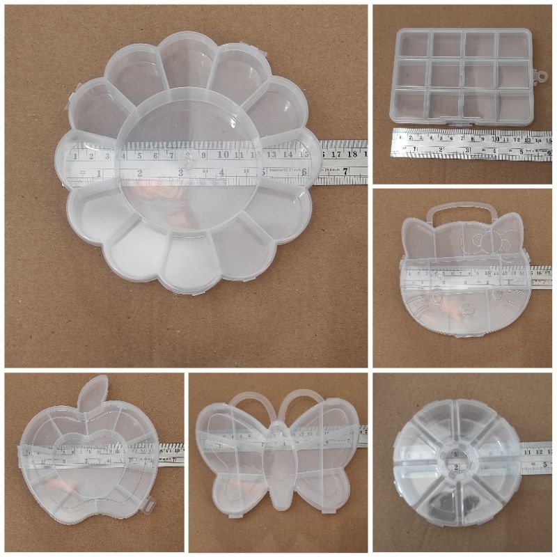 kotak penyimpanan manik/box bahan craft/box sekat