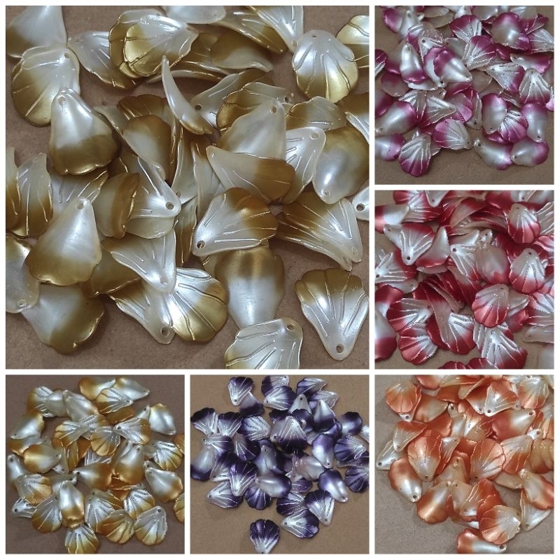 40pcs dahlia mutiara gradasi