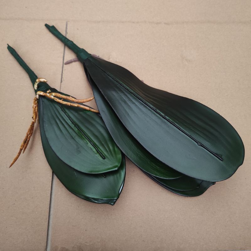 1pcs daun anggrek artificial/daun anggrek palsu