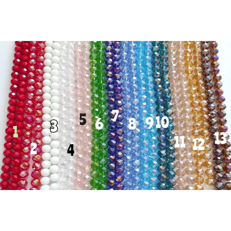 24pcs kristal ceko bakpao ukuran 10mm