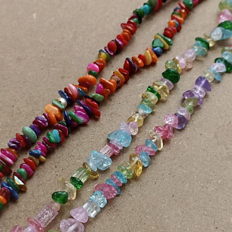 1string manik batu kerikil mix warna