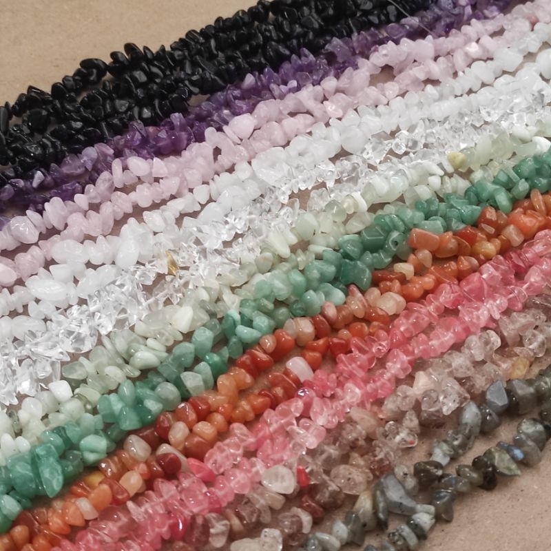 1string manik kerikil / manik batu pecah manik bahan aksesoris