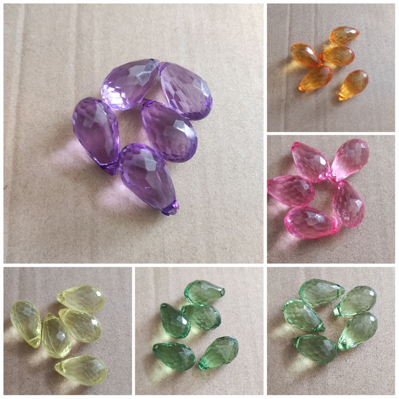 10pcs tetes lebah akrilik