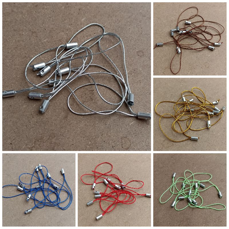 50pcs tali gantungan hp free ring / gantungan hp polos free ring