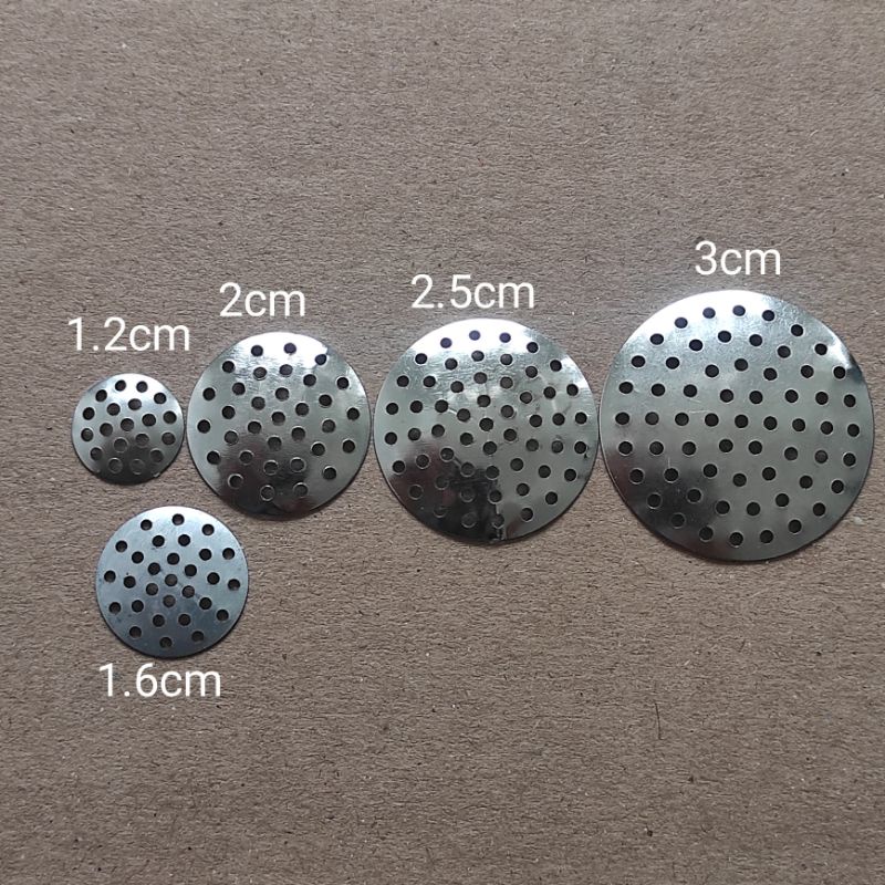 24pcs/2lsn sarangan bros ukuran ukuran 1.2cm, 1.6cm, 2cm, 2.5cm&3cm