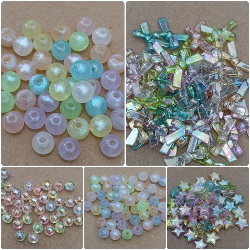 38-88pcs Manik Aplikasi Doff dan Bening ab