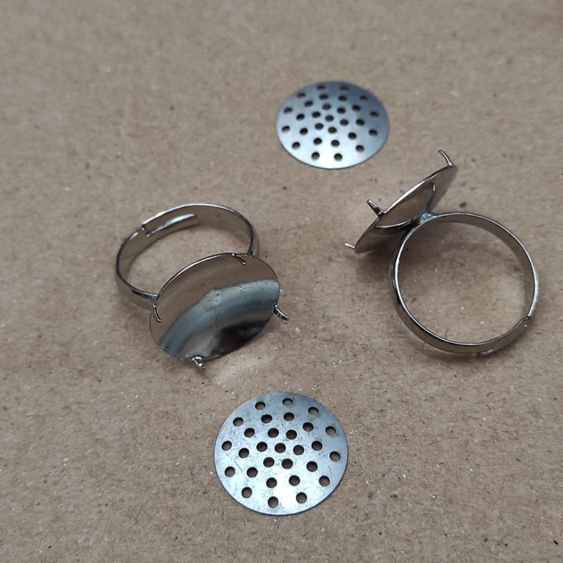 1pcs cincin sarangan import polos bahan aksesoris
