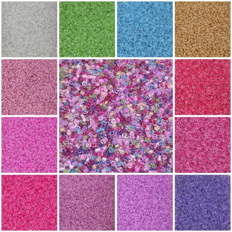 50gr payet manik pasir motif kaca ukuran 6/o