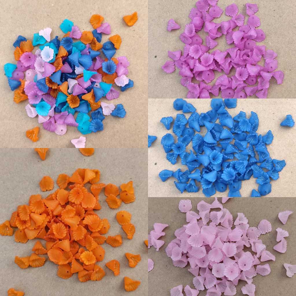 110pcs corong lily mini doff mix warna