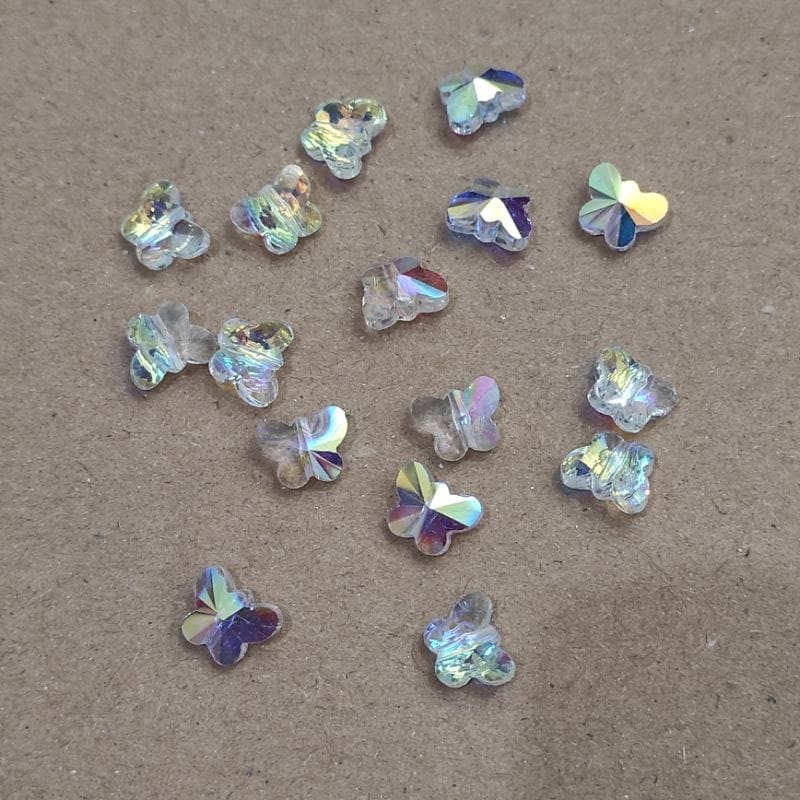 10pcs kristal kupu kupu grade super A