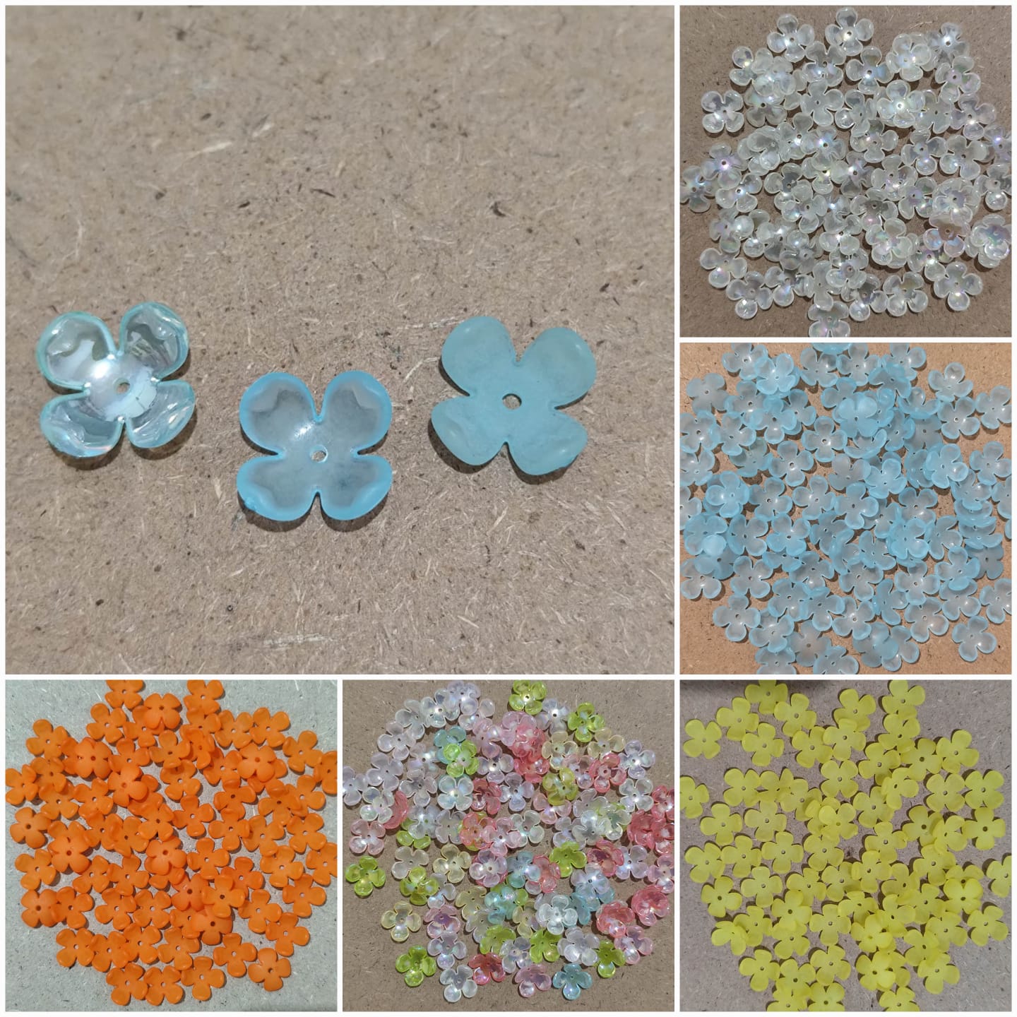 55pcs Bunga 4 kecil jelly ab