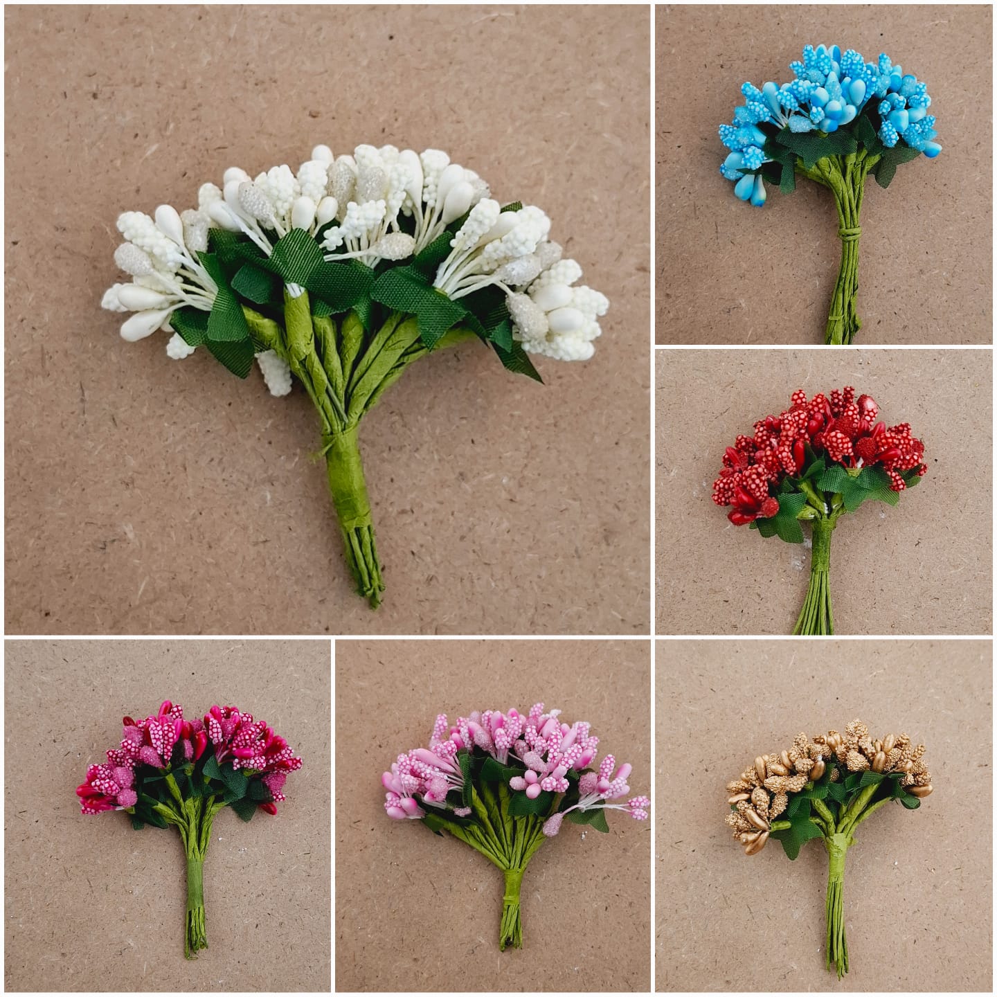 12pcs putik bunga artificial