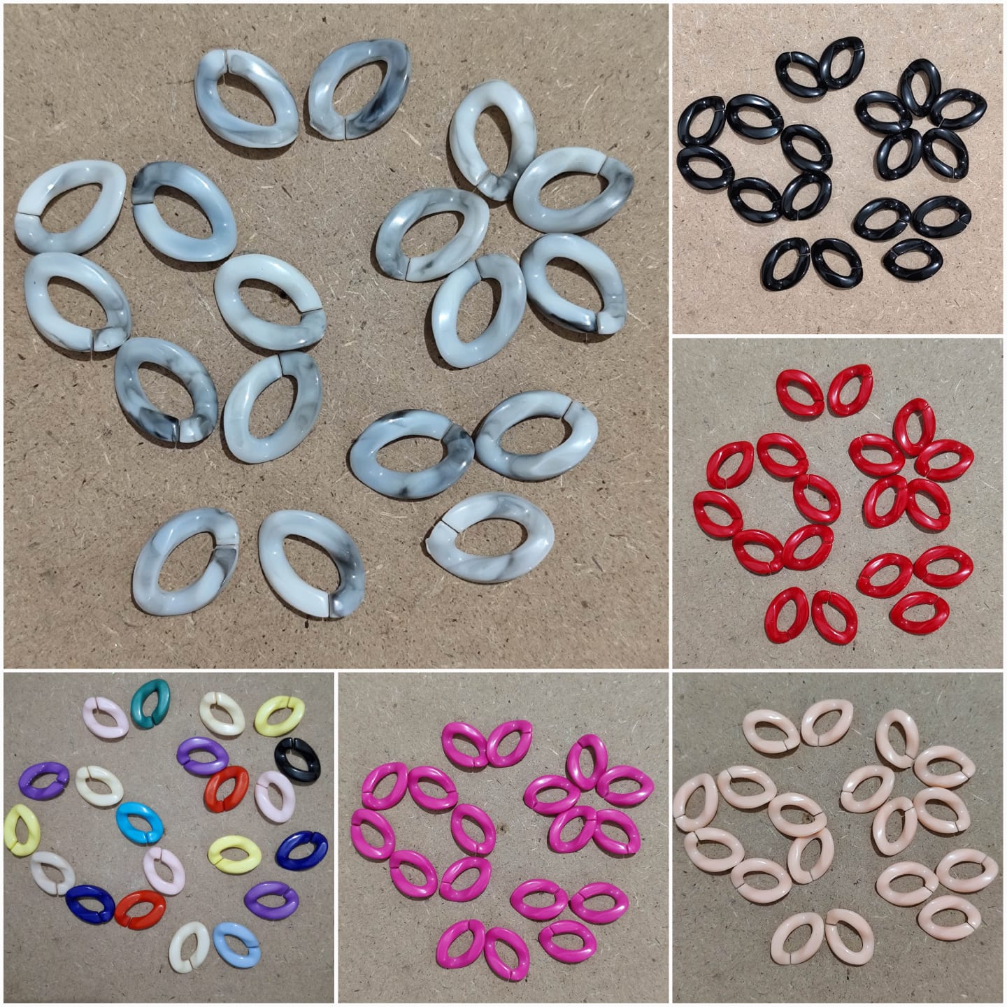 30pcs Rantai akrilik bahan craft