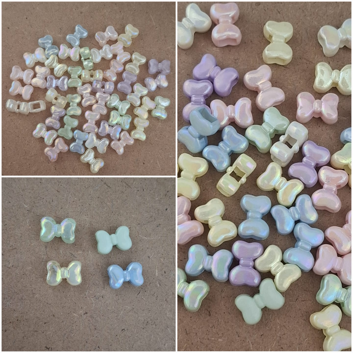 35pcs Aplikasi manik manik pita dua lubang