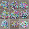 22pcs - 100pcs Mote aplikasi pastel mix warna