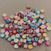 75pcs - 170pcs Mote aplikasi huruf mix warna