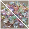 60-98pcs kelopak bunga mini bening AB