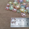 60-98pcs kelopak bunga mini bening AB