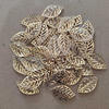 25pcs daun list gold lebar