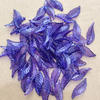 70pcs daun panjang Lavender mini akrilik bening warna