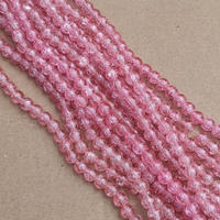 100pcs (1string) mote kaca retak berat uk 8mm