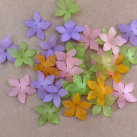 25pcs kelopak bunga kecil polos doff