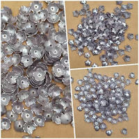 135-220pcs kelopak bunga mini mutiara abu-abu