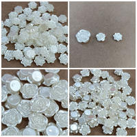 20 - 65pcs bahan craft putik mawar mutiara