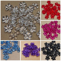 20pcs bahan bunga akrilik melati bening