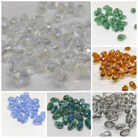 24pcs kristal tetes tembus kecil ukuran 8x12