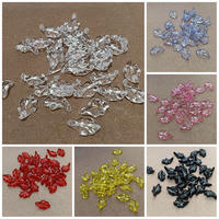 30pcs daun gelombang cinta bening