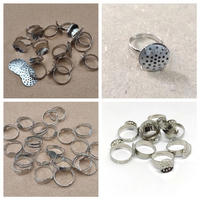 10pcs cincin polos bahan aksesoris
