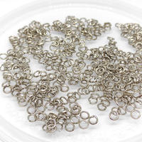 25gr ring nikel bahan aksesoris ukuran 0.4 0.6 0.8 1.0