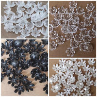 30pcs kelopak mangkok clear, hitam,mutiara, bening ab, dan doff