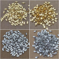 140 - 260 pcs daun super mini gold dan silver