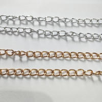 rantai aluminium panjang 1m ukuran 0.6 dan 0.8 bahan kerajinan