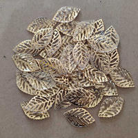 25pcs daun list gold lebar