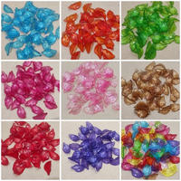 33pcs daun lengkung bening