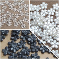 20pcs bunga kecil lubang tembus bahan kerajinan