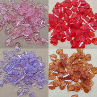 90pccs daun love kecil akrilik bening warna