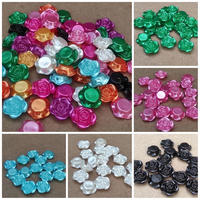 24pcs mote mawar mutiara uk 2cm